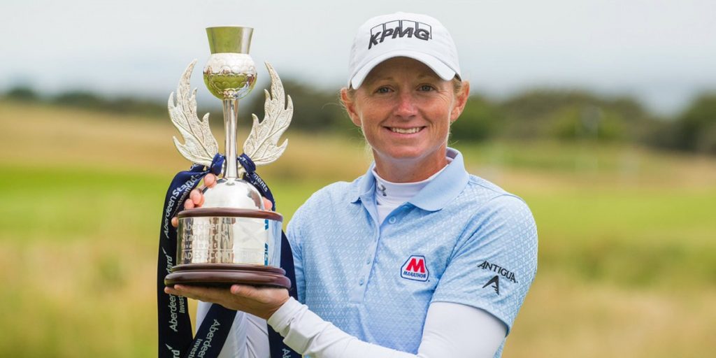 Stacy Lewis, la campeona madre del Abierto de Escocia